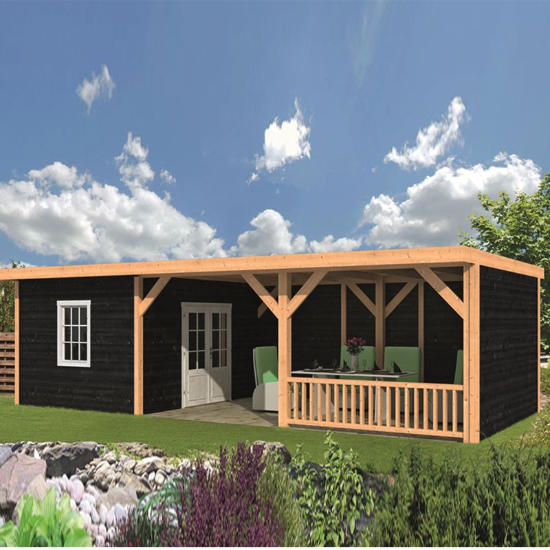 Tuindeco - Garden shed Nijverdal larch-douglas cladding - Black
