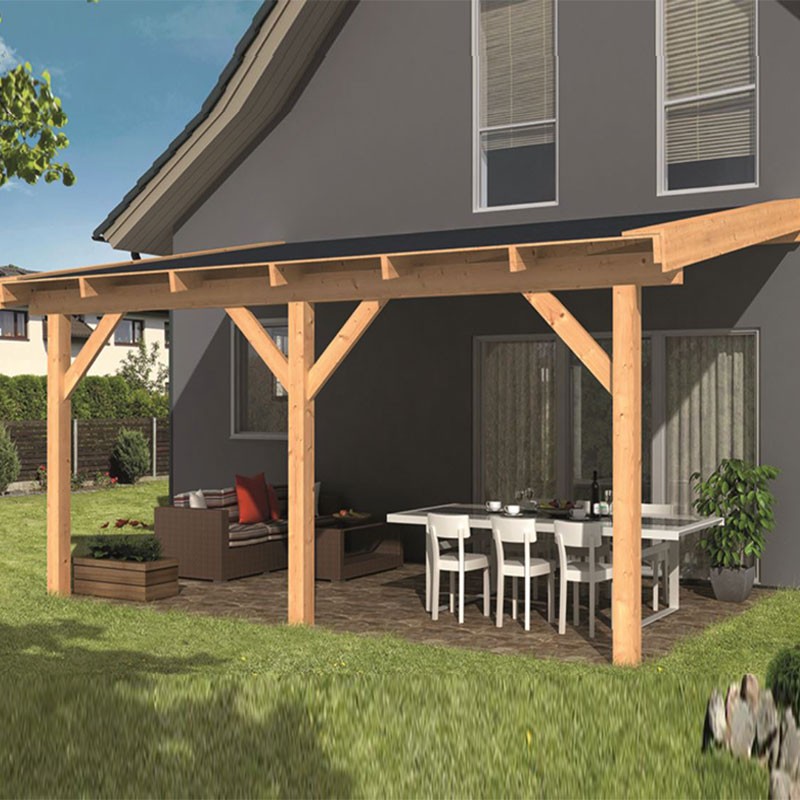Tuindeco - Larch-douglas fir lean-to kit - 600 X 300 cm - Não planejado
