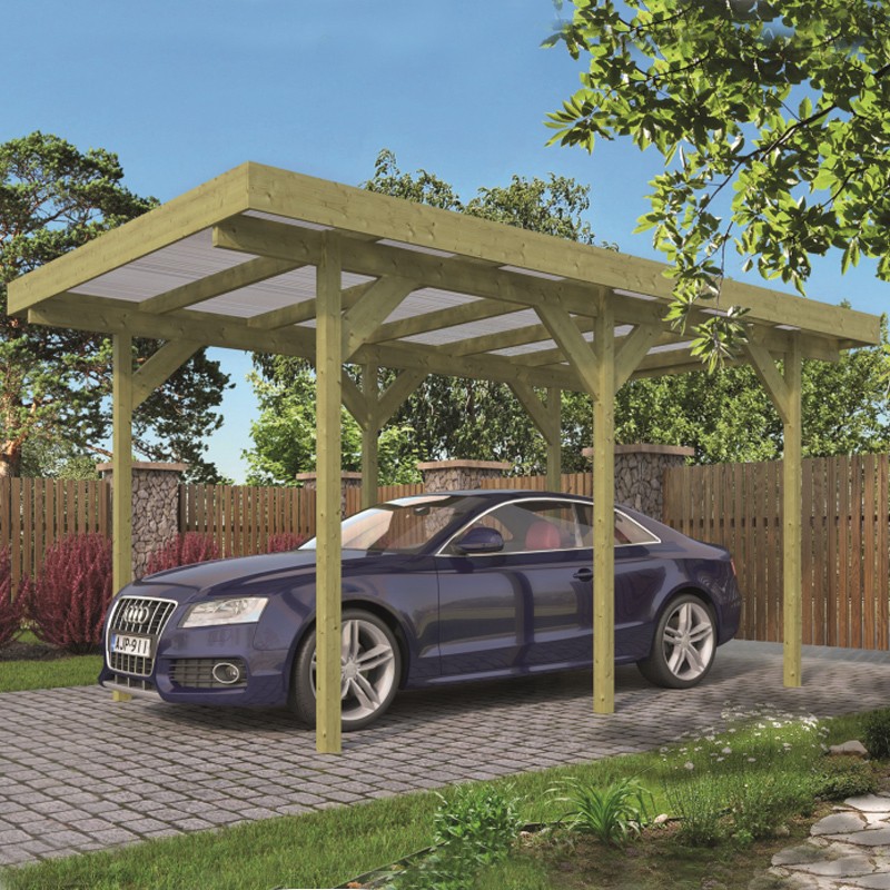 Tuindeco - Carport individual / Anexo - 300 x 500 cm