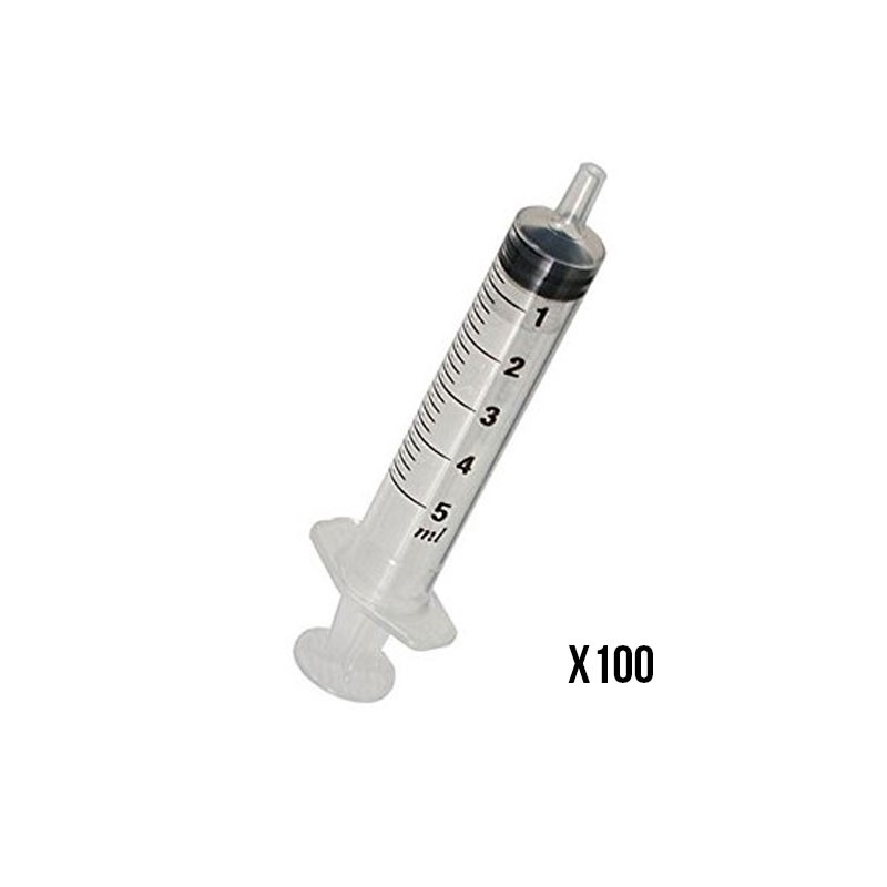 Seringues 5mL graduées x100