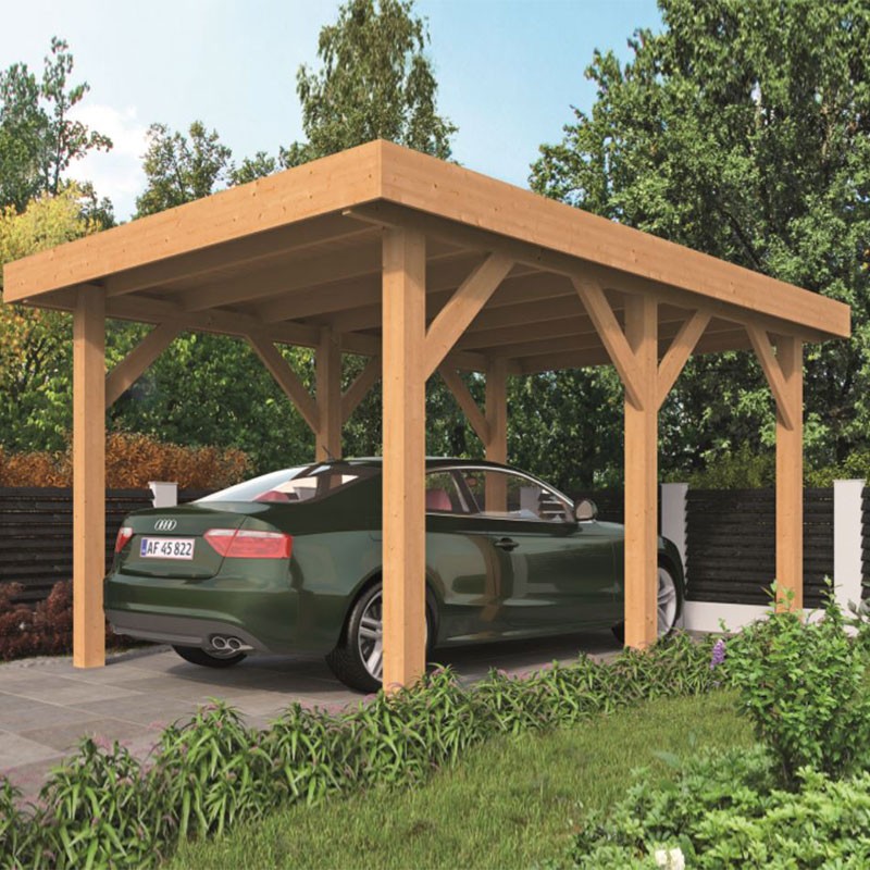 Tuindeco - Lariks/Douglas sparren carport - Sloten