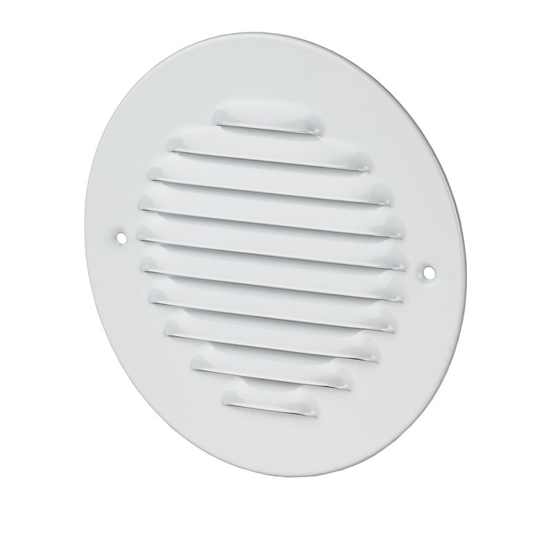 Winflex - Grille d'aération ronde ø150mm acier blanc