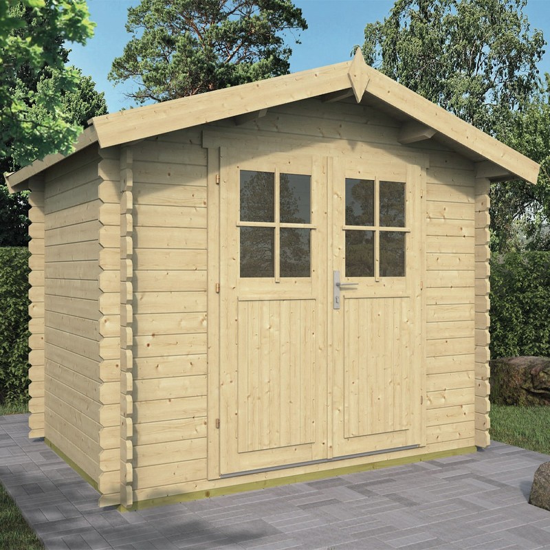 Tuindeco - Cabanon bois massif 4,4m² - 28mm - Robert