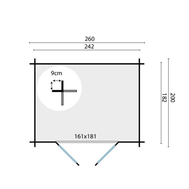 ROBERTS HÄUSCHEN AUS 28MM HOLZSCHEITEN