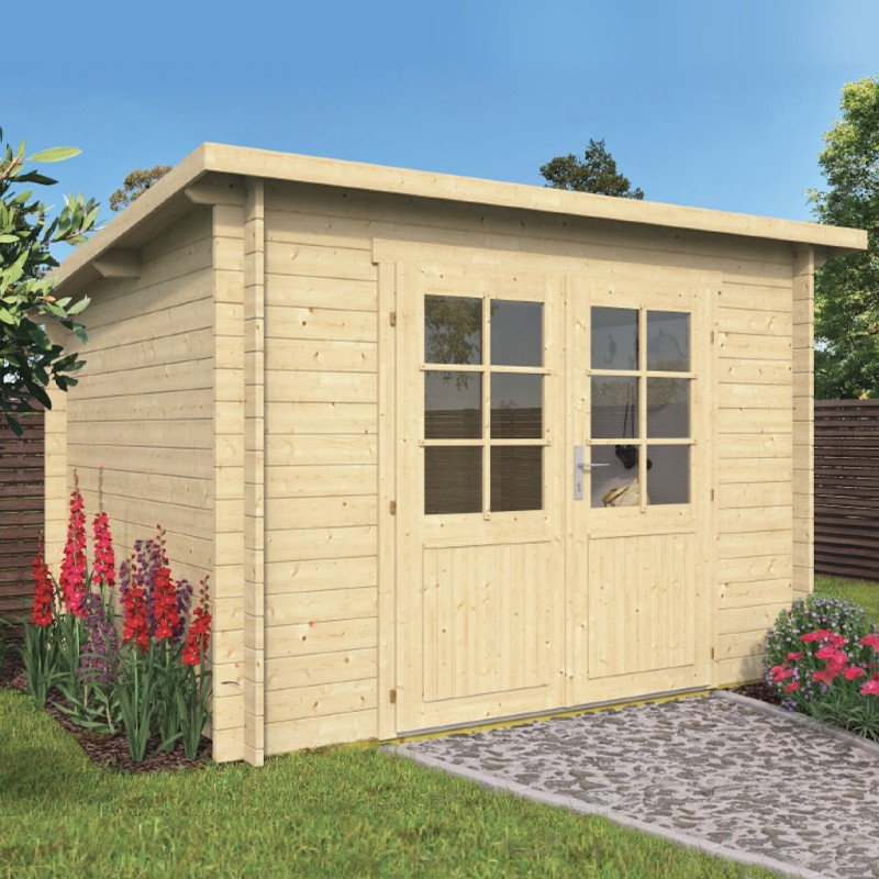 Tuindeco - Cabanon bois massif 5,9m² - 28mm - Mila