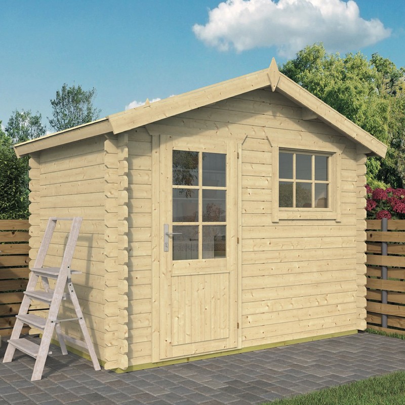 Tuindeco - Capannone in legno massiccio 4,6m² - 28mm - Sten