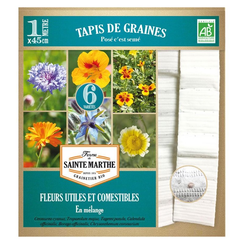 La ferme Sainte Marthe - Tapis de Fleurs Comestibles et Utiles en mélange