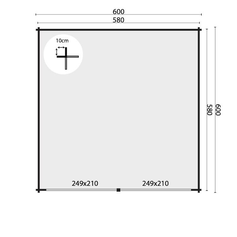 GARAGE-REMISE NYSSE EN MADRIERS DE 70MM