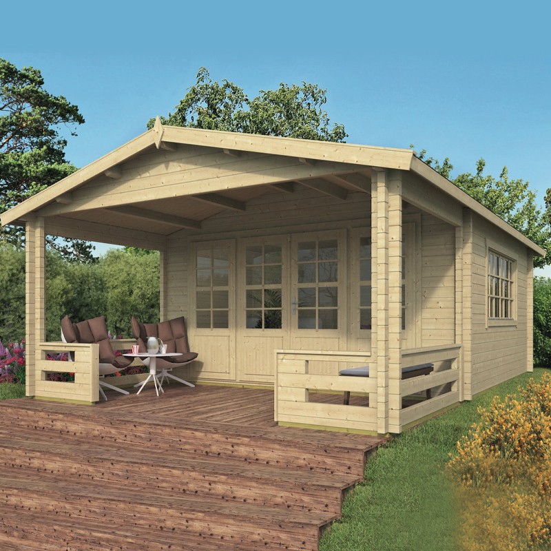 Tuindeco - Log cabin 26.8 m² - 58 mm - Ipswich