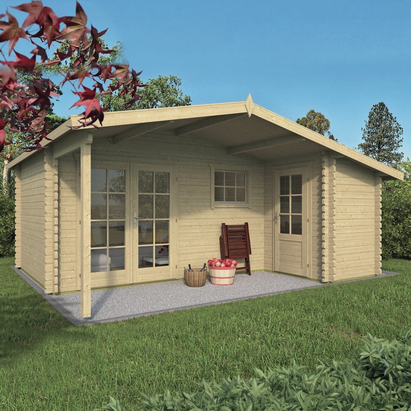 Tuindeco - Chalet in legno massiccio 16 m² - 44 mm - Wolfgang