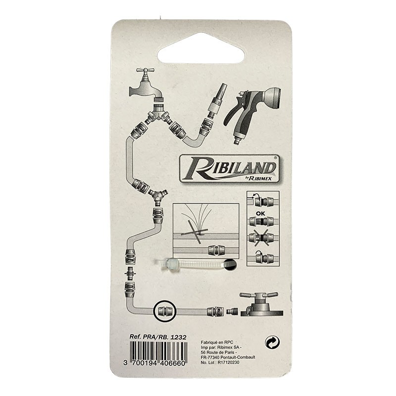 RACCORD REPARATEUR UNIVERSEL 12/15/19MM BI-MATIERE