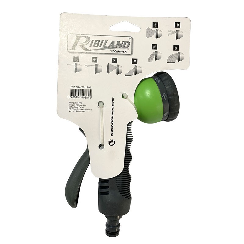 PISTOLET ARROSAGE MULTIJETS BI-MATIERE SUR CARTE