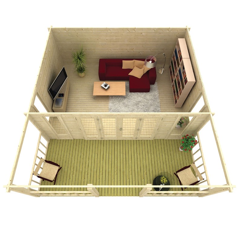 CHALET OLAUG IN TRONCHI DA 45MM