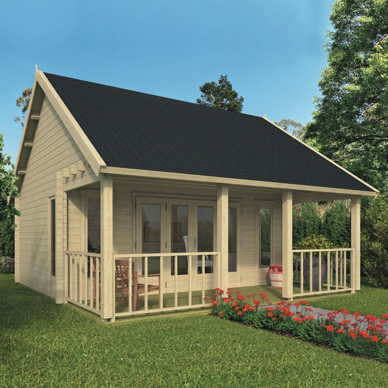 Tuindeco - Chalet bois massif 30,6 m² - 45 mm - Olaug