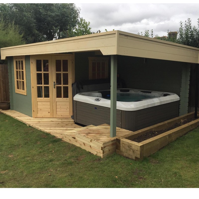 Tuindeco - Chalet in legno massiccio 12,8 m² - 28 mm - Stig