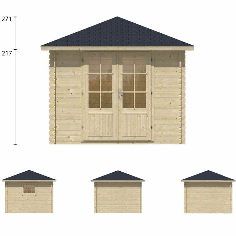 HALVAR CHALET IN 28MM RUNDHOLZ