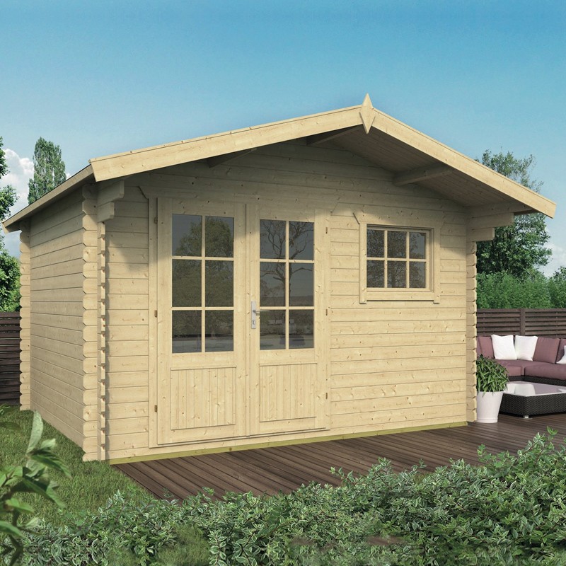 Tuindeco - Chalet Massivholz 10,2 m² - 28 mm - Ingmar