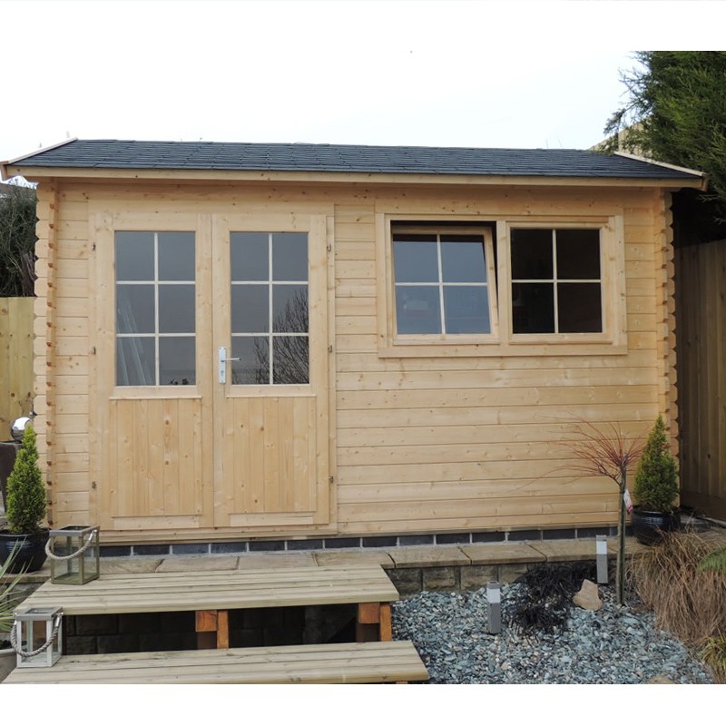 Tuindeco - Chalet Massivholz 10,6 m² - 28 mm - Aksel