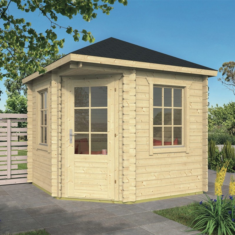 Tuindeco - Pavillon Massivholz 5,8 m² - 28 mm - Daniel