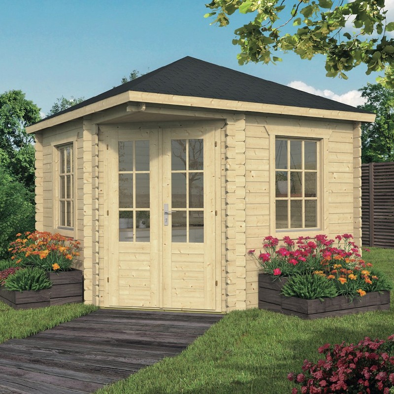Tuindeco - Cabana de canto 7,8 m² - 28 mm - Ingrid