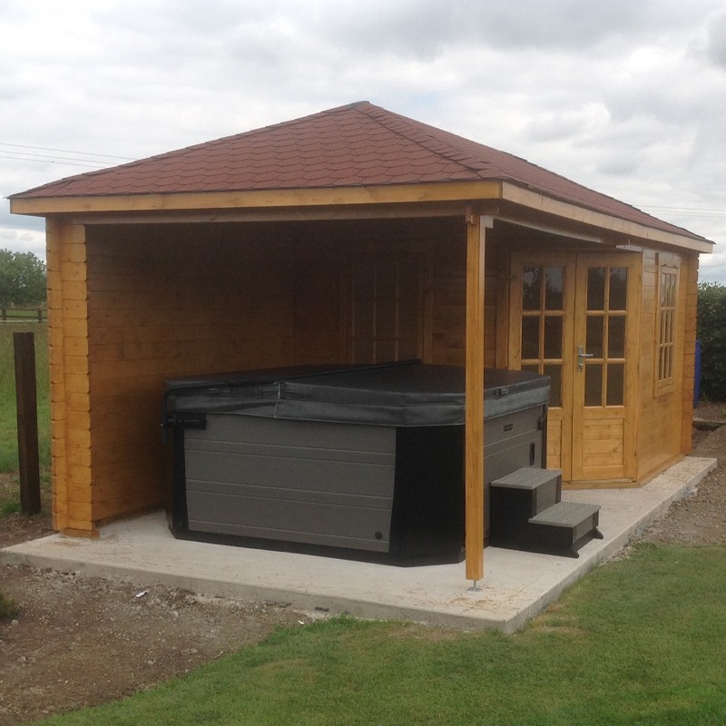 MARKKU CHALET + 28MM HOUTEN OVERKAPPING