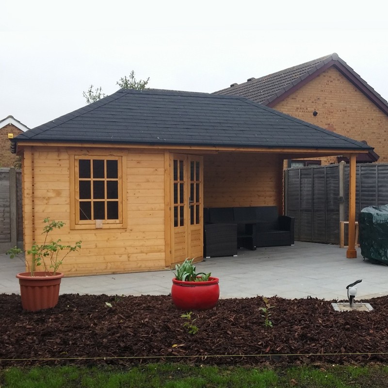 CHRISTOFFER COTTAGE + TENDA LATERALE DI 28MM LOG