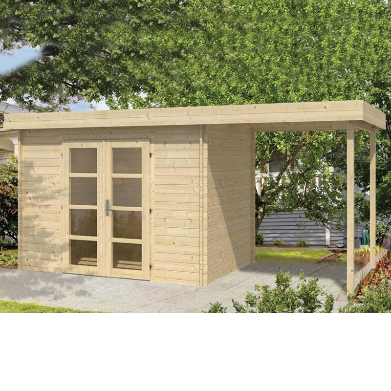 SEMI-MODERN CHALET MADE OF 28MM LOGS