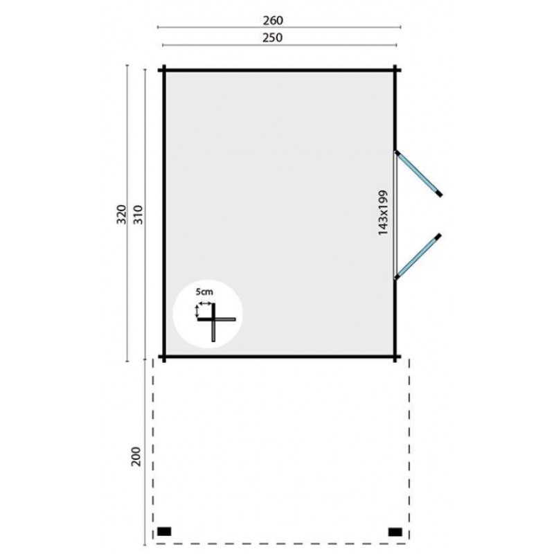 EXTRAMODERNES CHALET AUS 28MM RUNDHOLZ