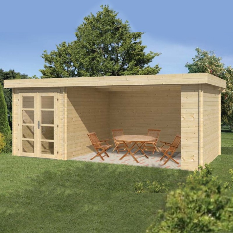 MEGAMODERN CHALET MADE OF 28MM LOGS