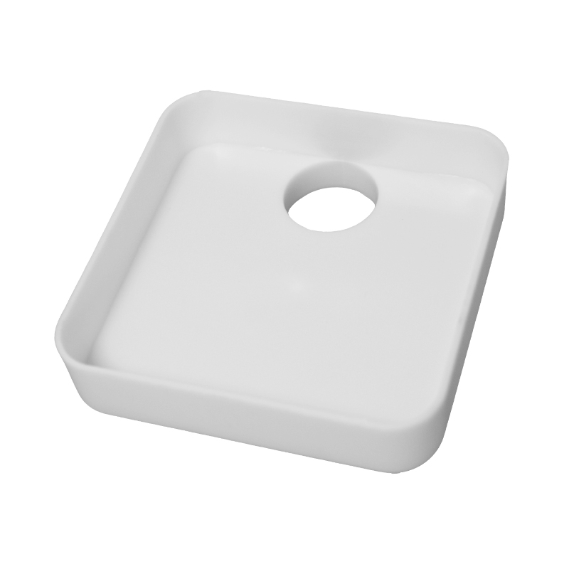 Platinium - Stöpsel mit Loch PVC weiß 100x100mm