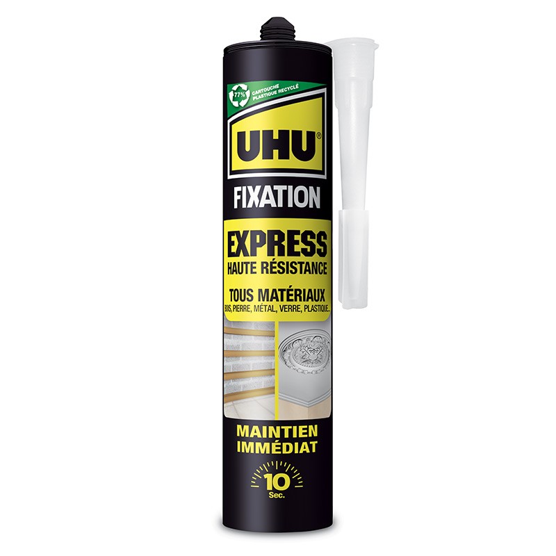UHU - Fixation Express Haute Résistance Blanc - Cartouche 370 g