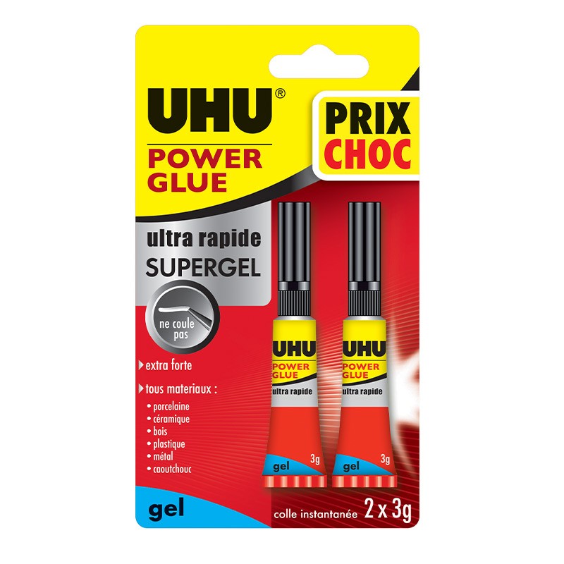 UHU - Gel colla di potenza - 2 x 3 g