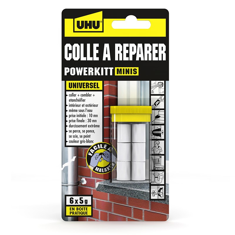 UHU - Reparatielijm voor alle materialen - Mini's 6 x 5 g