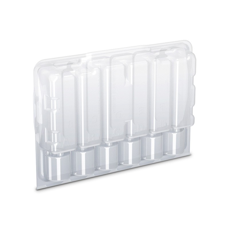 Boîte de transport transparente pour 6 boutures - 224 x 160 x 48 mm