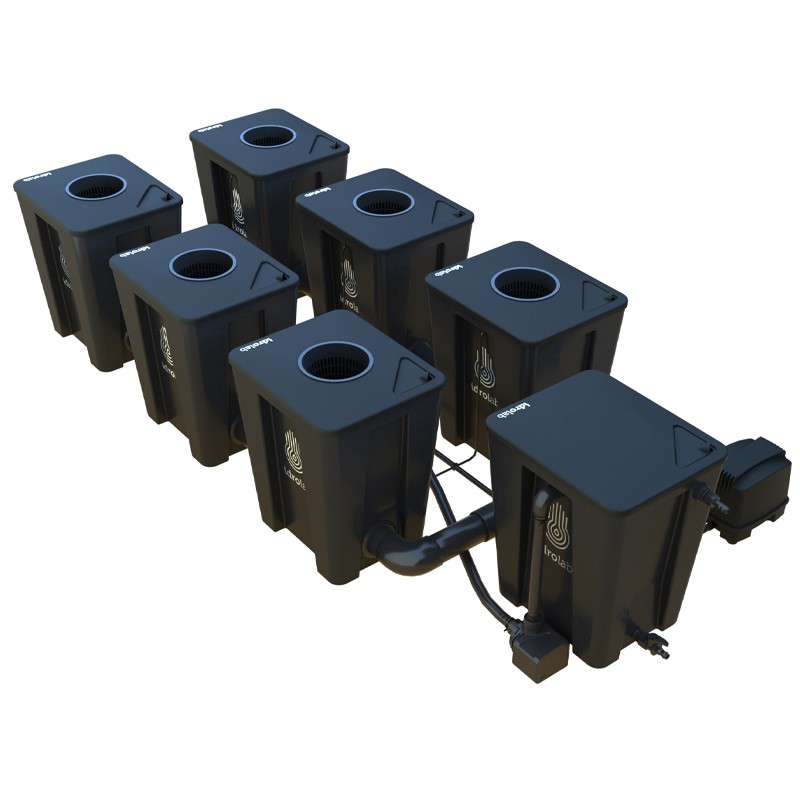Idrolab - Système RDWC 2 rangs original 6+1 avec diffuseur Tuboflex