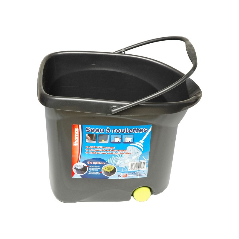 Brosserie Thomas - Seau laveur à roulettes - 15 L