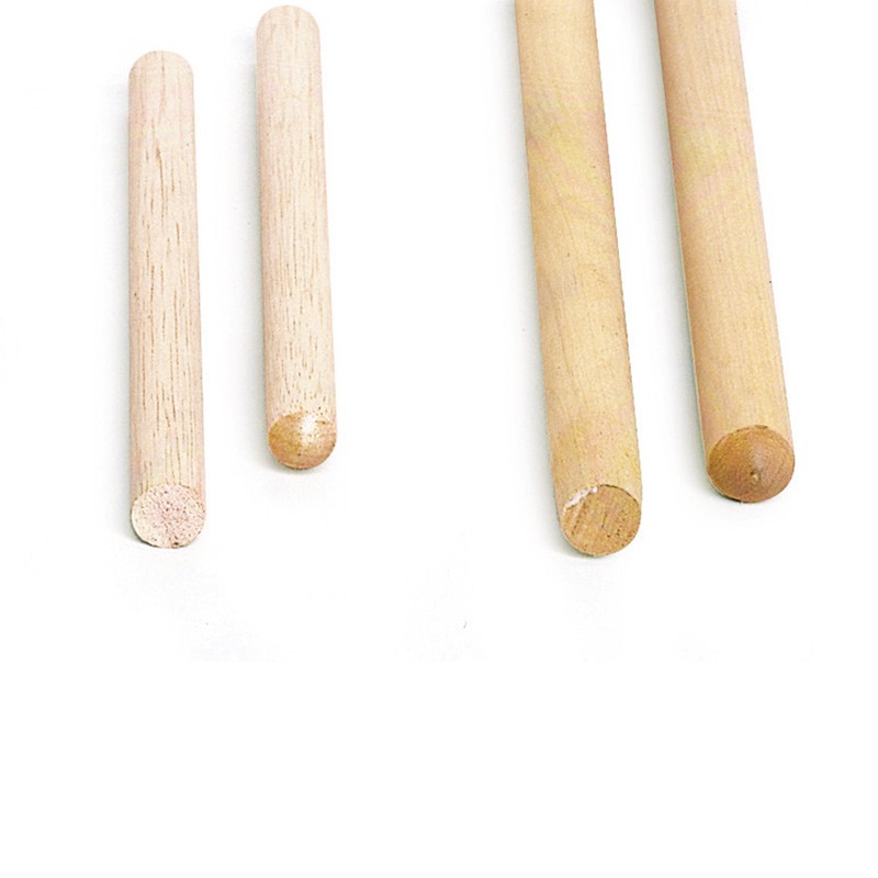 BROOM HANDLE PUMICE WOOD 0 28 1.40M HANGING HOLE CONICAL END