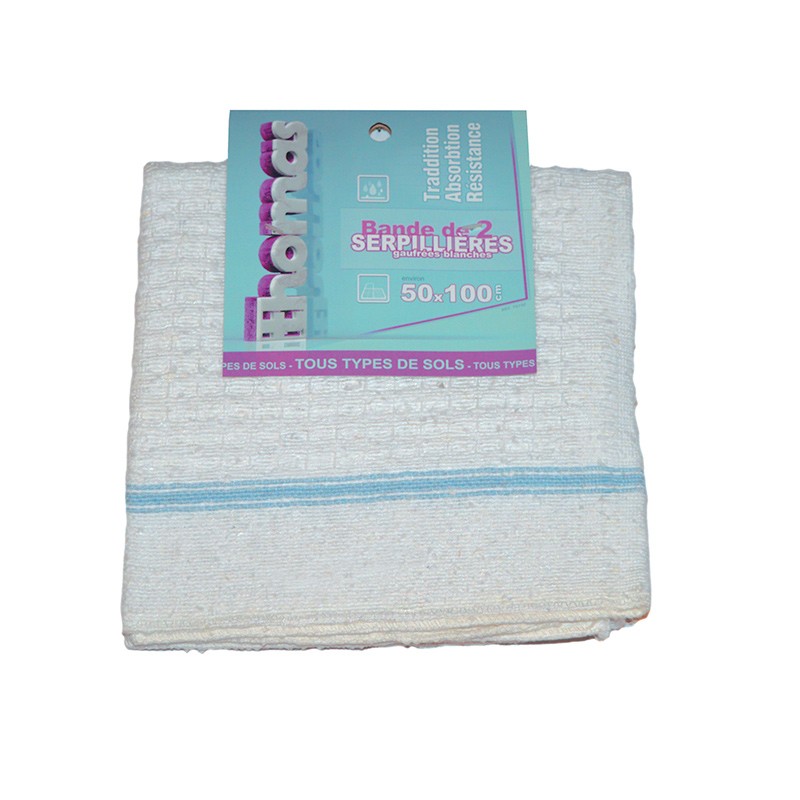 Brosserie Thomas - Oberer Wischmopp mit Waffelmuster - 50 x 100 cm