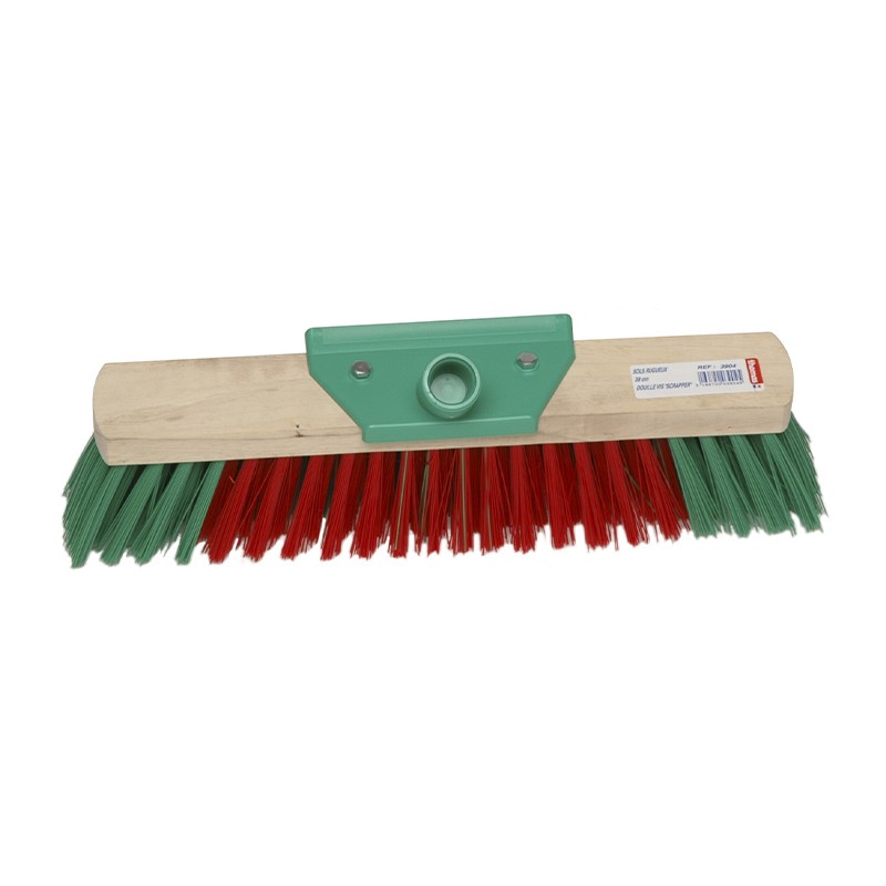 Brosserie Thomas - Scopa in fibra dura con raschietto - Ø 24 mm - 38 cm