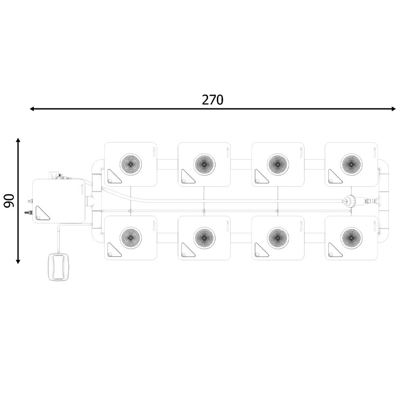 RDWC SYSTEM 2 REIHEN ORIGINAL 8+1