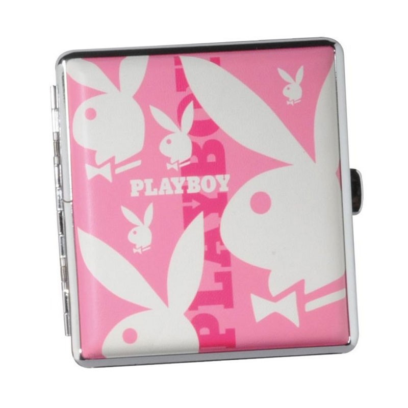 Playboy - Etui A Cigarettes Rose & 6 Lapins Blancs