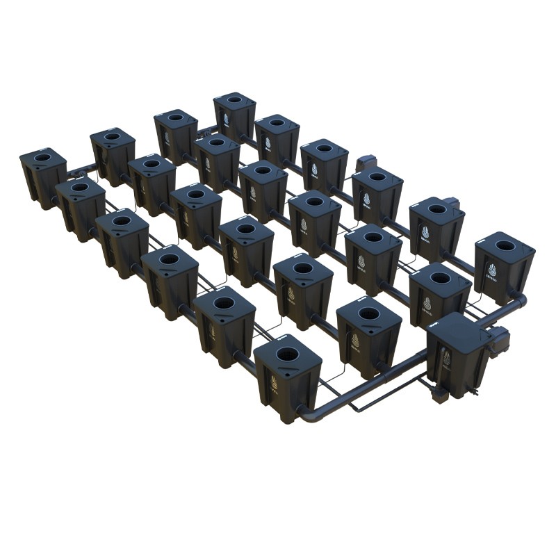 Idrolab - Système RDWC 4 rangs large 24+1 avec diffuseur Tuboflex
