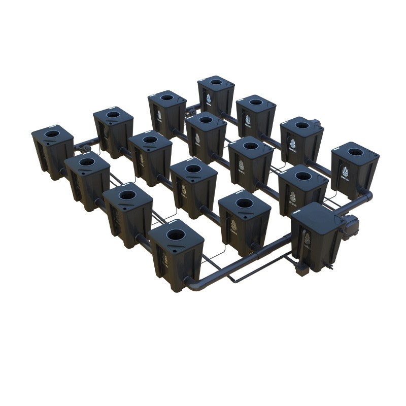Idrolab - Système RDWC 4 rangs large 16+1 avec diffuseur Tuboflex