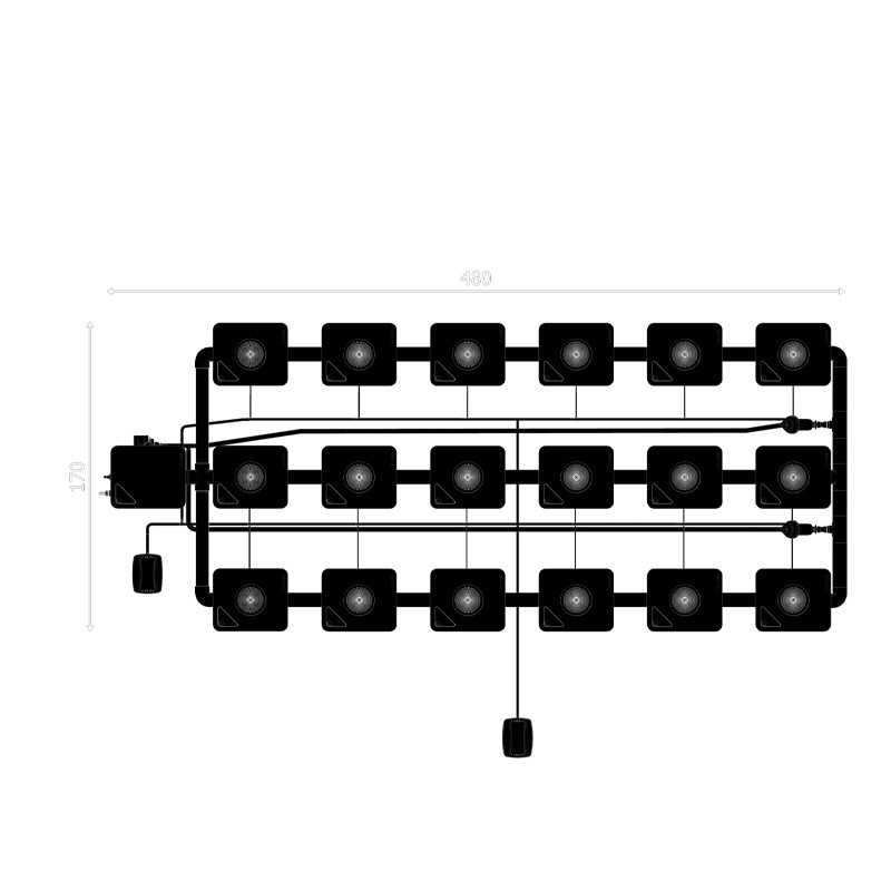 RDWC SYSTEM 3 ROWS LARGE 18+1