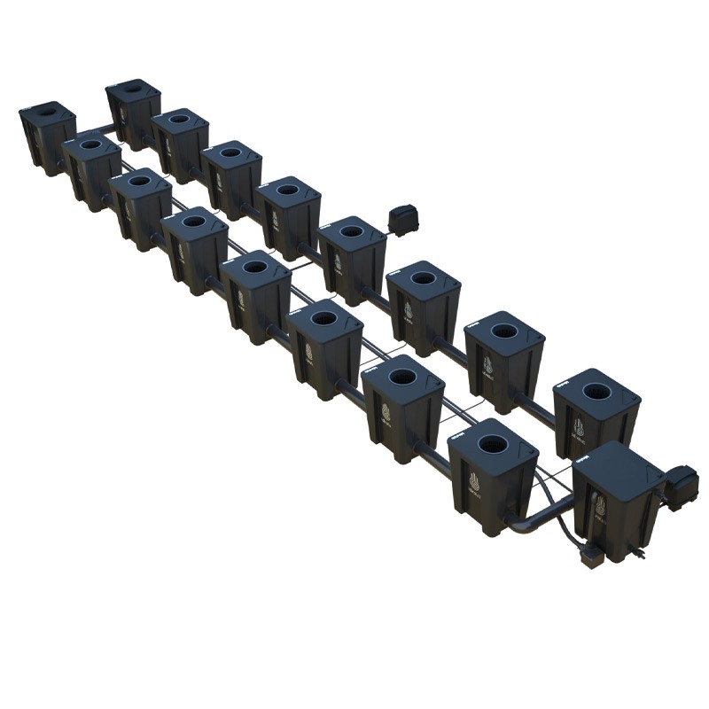 Idrolab - Système RDWC 2 rangs large 16+1 avec diffuseur Tuboflex