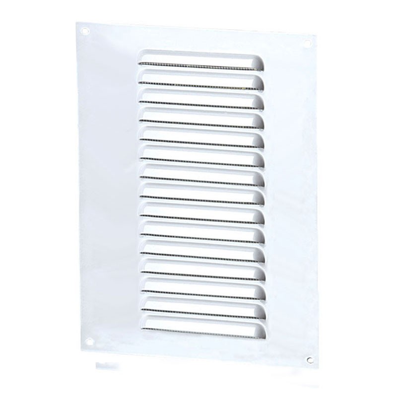 Winflex - Grille d'aération 150x250mm aluminium blanc avec écran anti-insecte