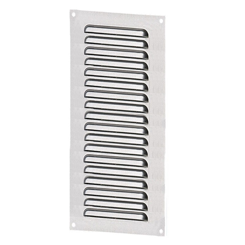 Winflex - Grille d'aération 100x300mm acier galvanisé avec écran anti-insecte