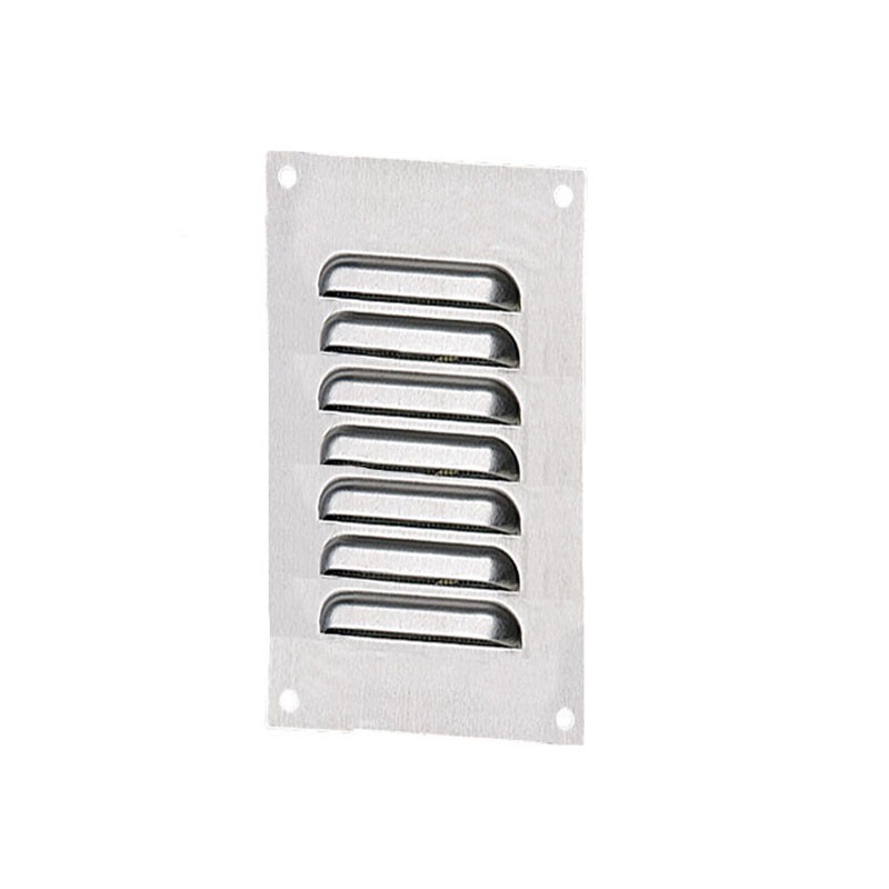 Winflex - Grille d'aération 70x140mm acier galvanisé avec écran anti-insecte
