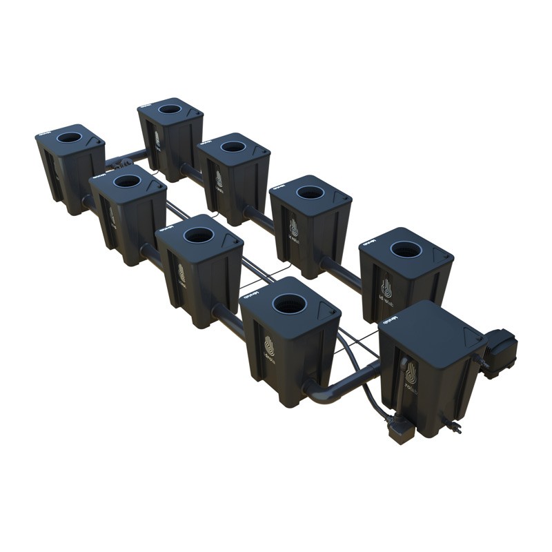 Idrolab - Système RDWC 2 rangs large 8+1 avec diffuseur Tuboflex