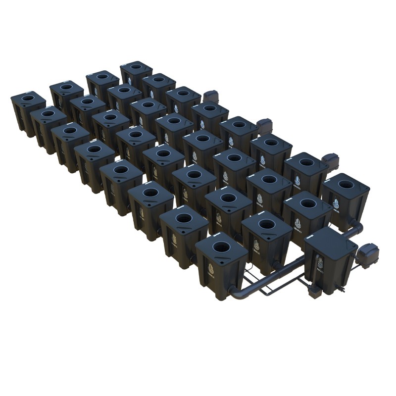 Idrolab - Système RDWC 4 rangs original 32+1 avec diffuseur Tuboflex